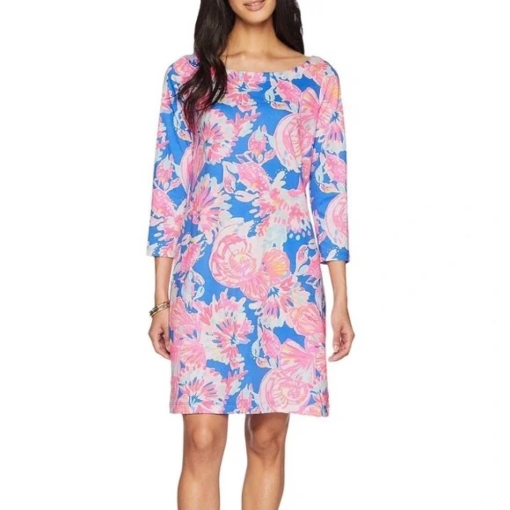 Lilly Pulitzer Noelle Dress Bennet Blue Bay Dreamin Size M